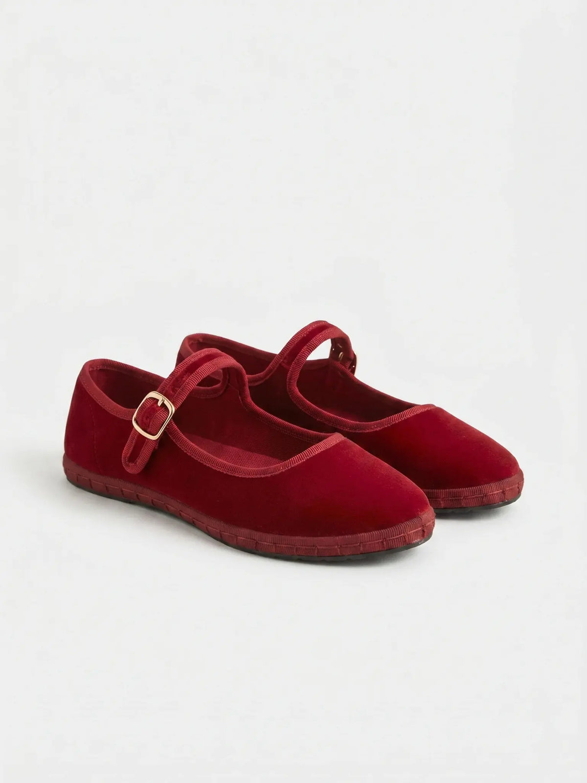 Calisto Ballerines à Boucle, Légères et Confortables pour Femme - Rouge