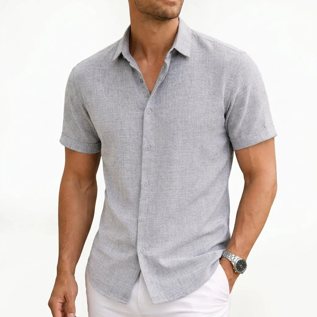 Oliver Chemise Boutonnée en Coton pour Femme - Gris