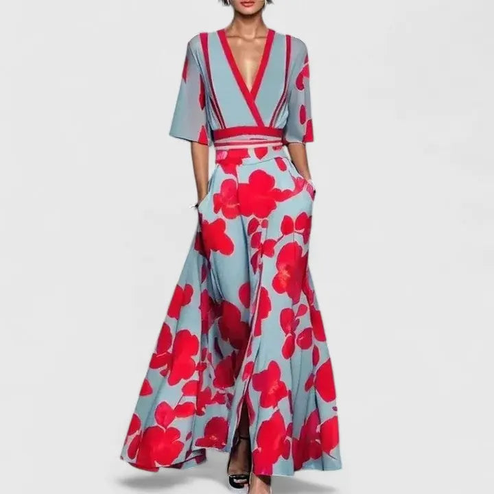 Aimee Robe Maxi pour Femme - Rouge