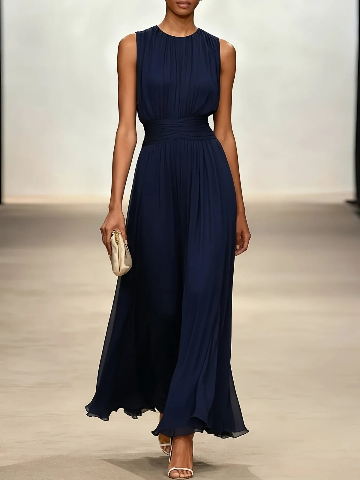 arabella-robe-maxi-plissee-invitee-de-mariage-taille-froncee-bleu-fonce
