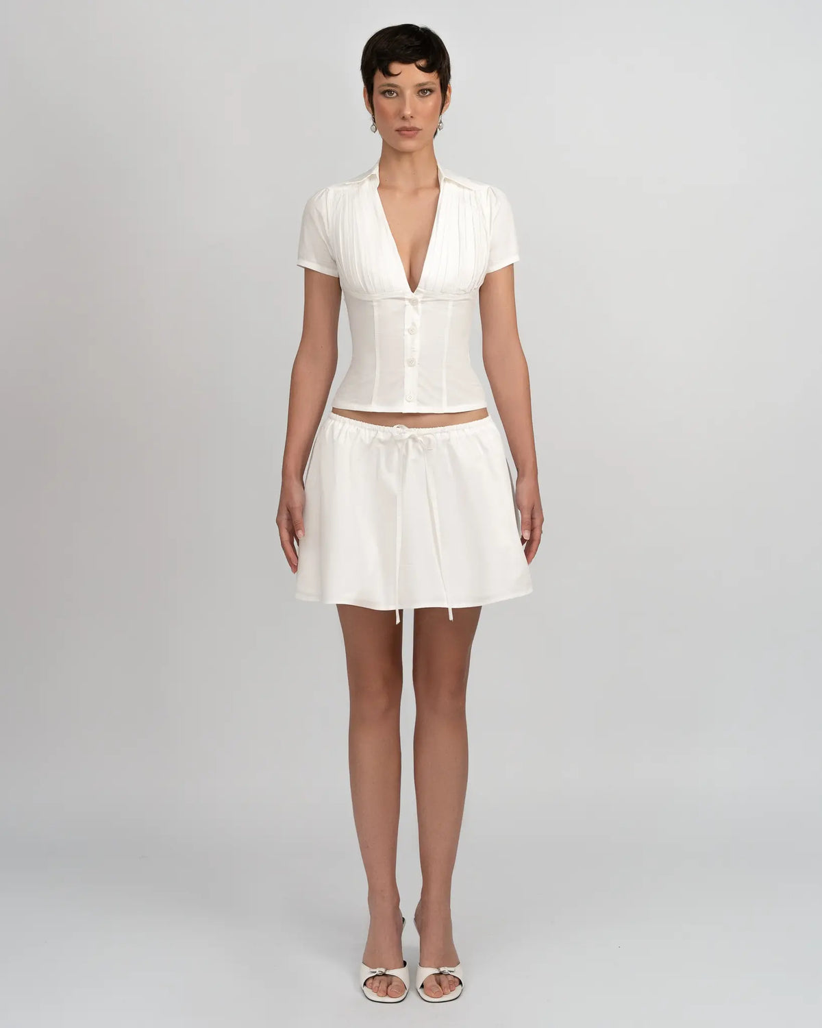 Celeste Jupe pour Femme - Blanc