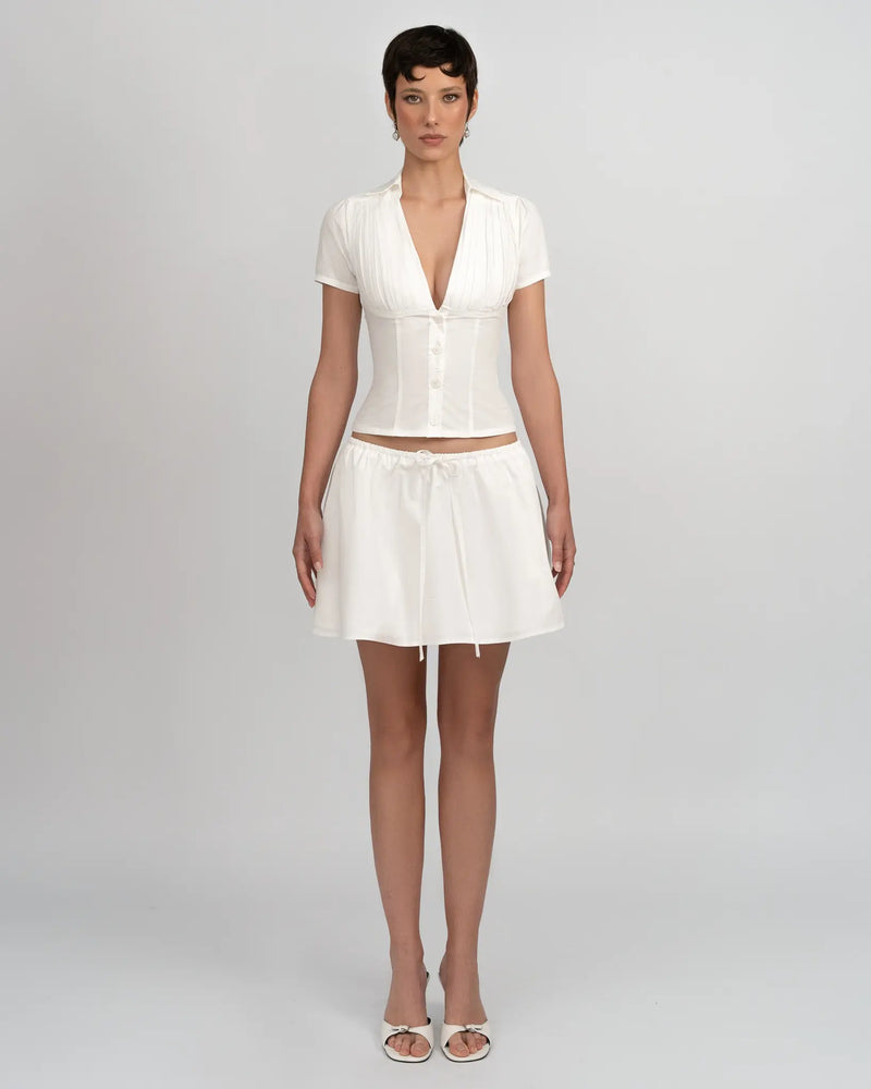 Celeste Jupe pour Femme - Blanc
