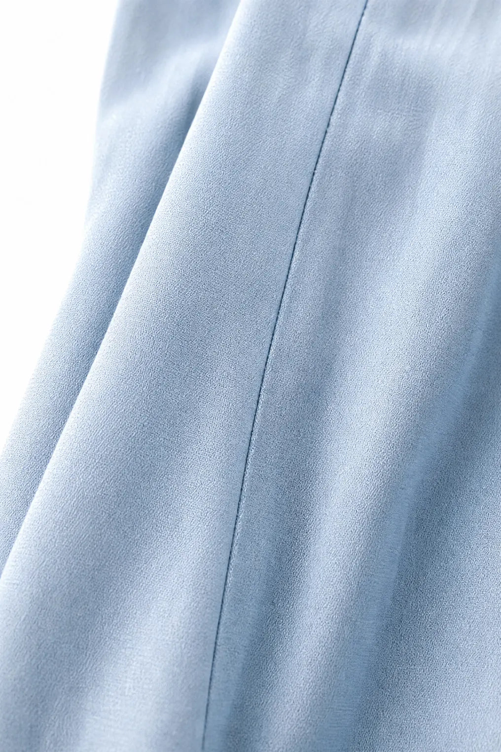 Dorielle Chemise Col Rond Boutonnée, Manches Longues pour Femme - Bleu