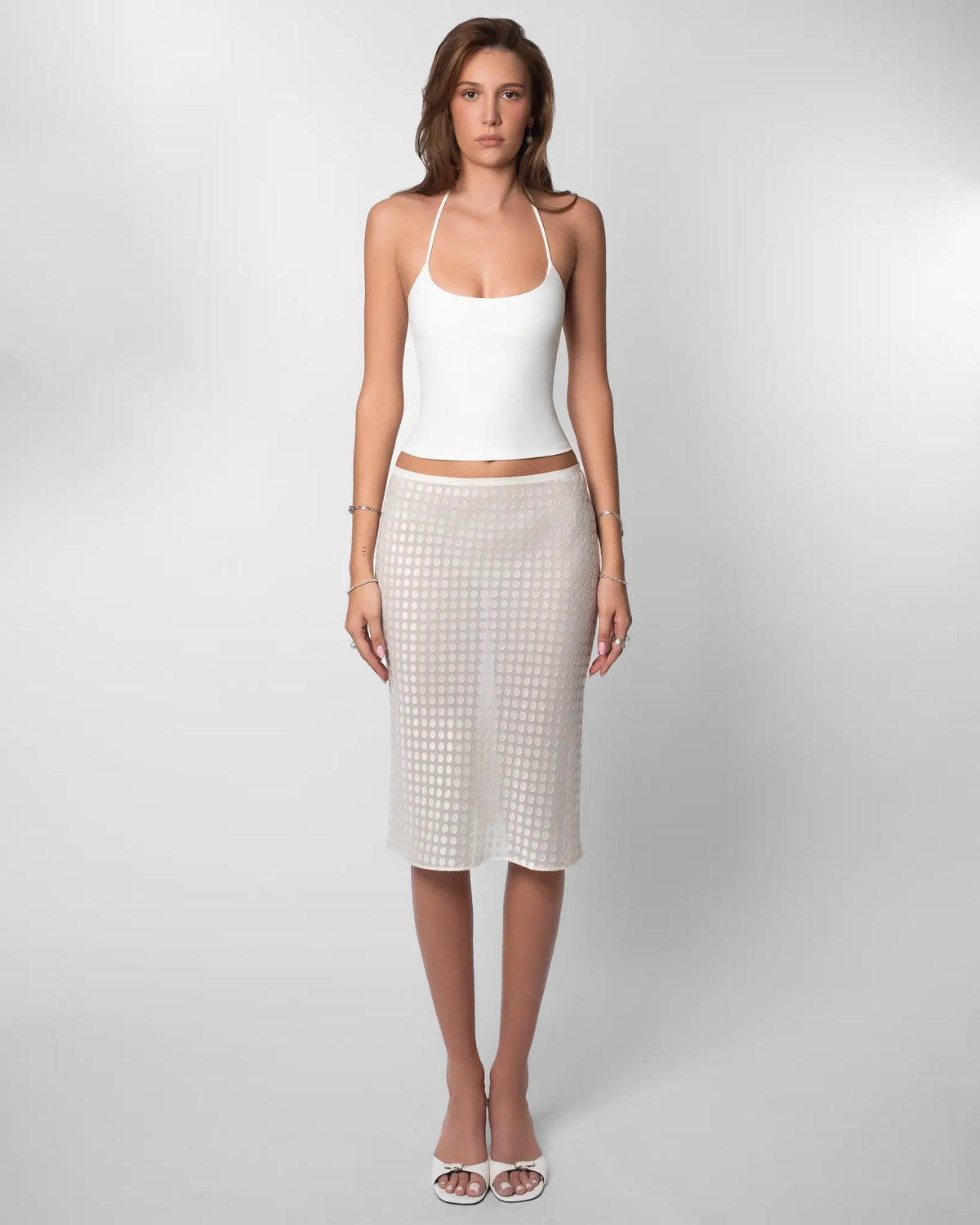 Ariel Jupe pour Femme - Blanc