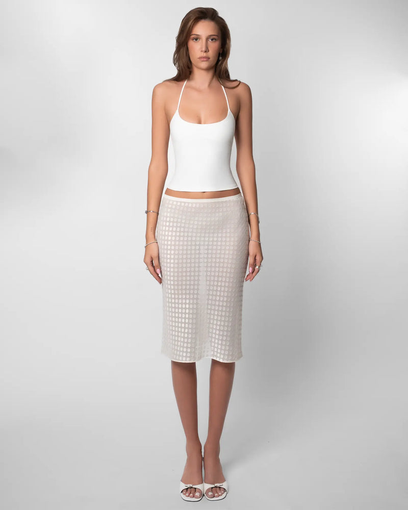 Ariel Jupe pour Femme - Blanc