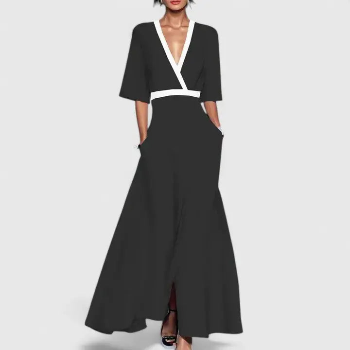 Aimee Robe Maxi pour Femme - Noir