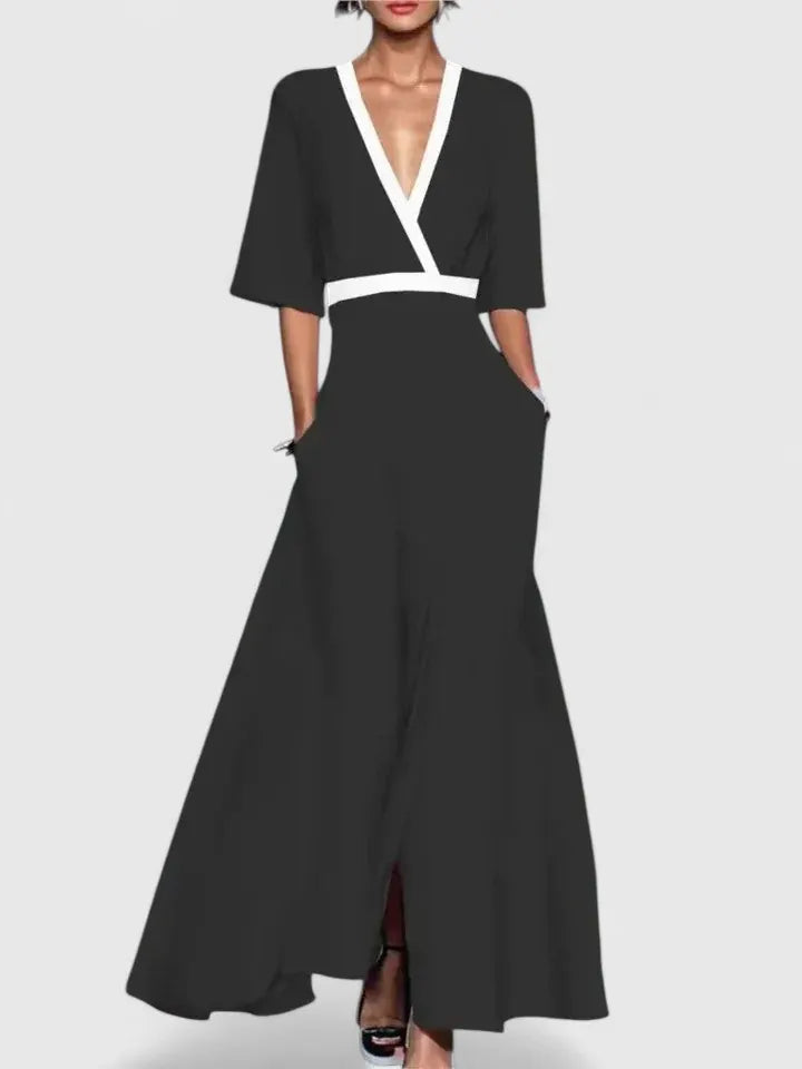 Aimee Robe Maxi pour Femme - Noir
