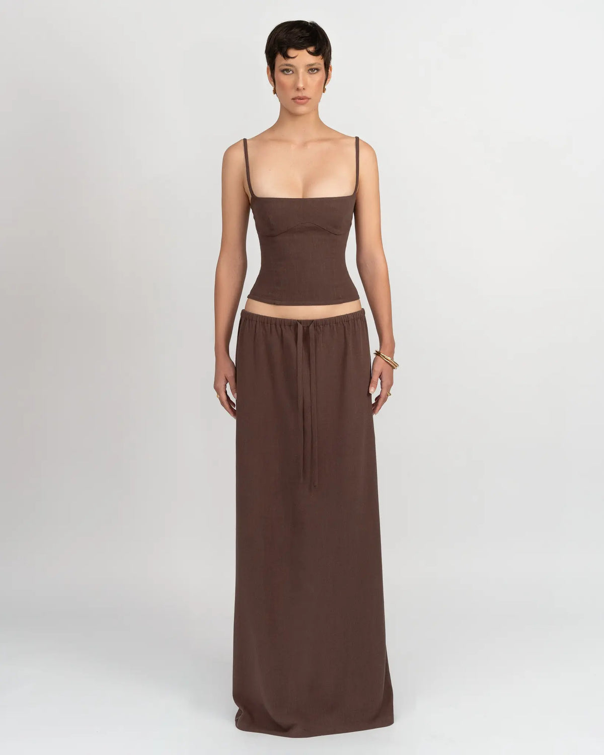 Carolyn Jupe pour Femme - Marron