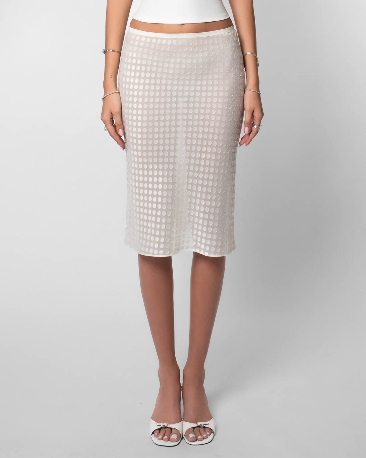 Ariel Jupe pour Femme - Blanc