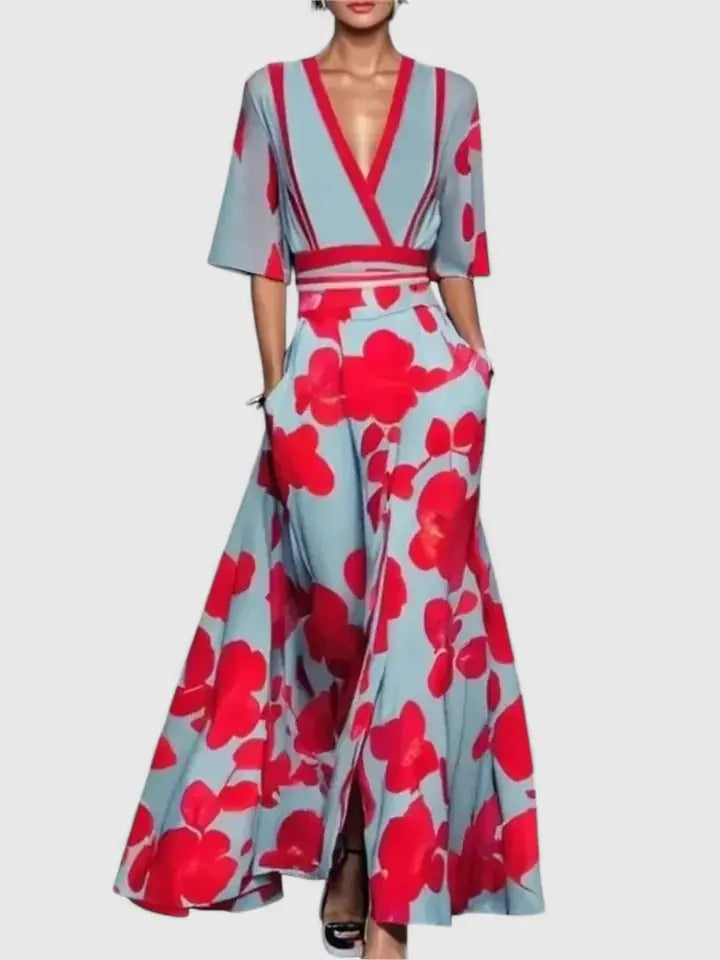 Aimee Robe Maxi pour Femme - Rouge