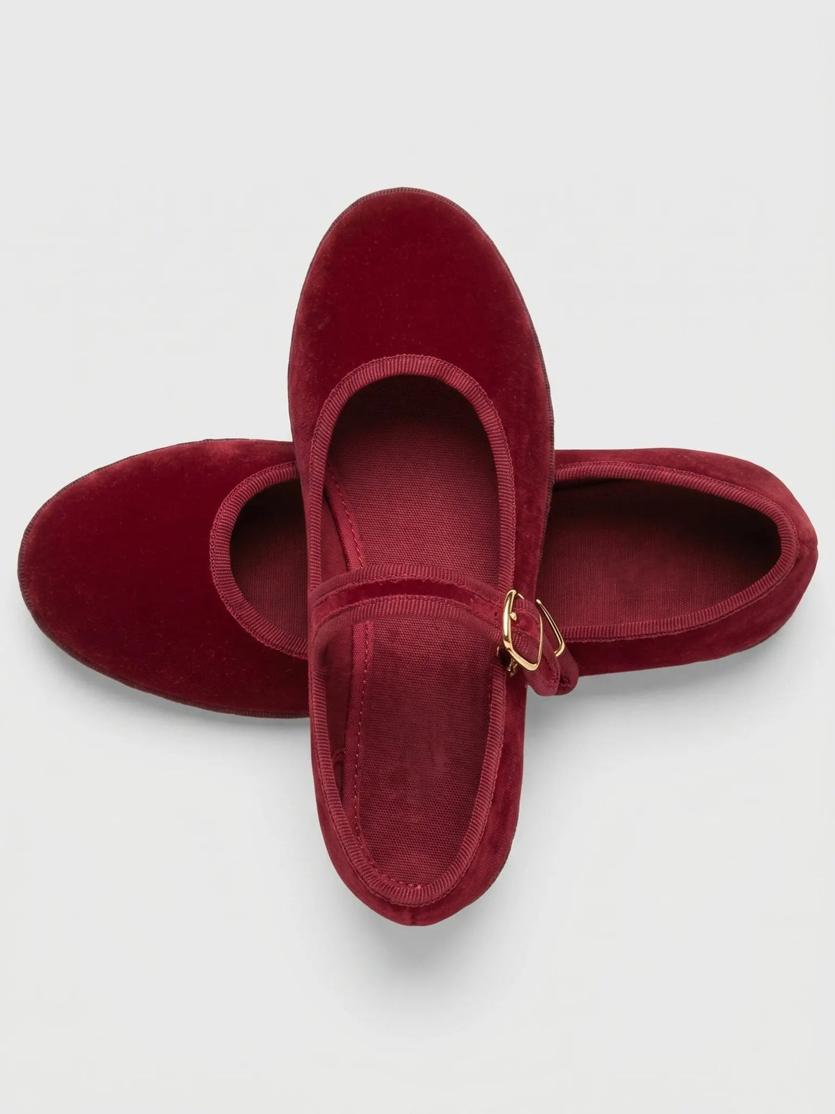 Calisto Ballerines à Boucle, Légères et Confortables pour Femme - Rouge