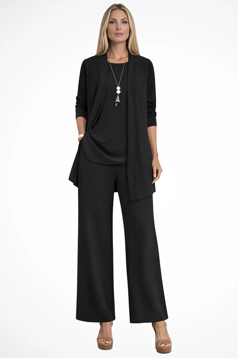 Isadora Ensemble 3 Pièces Élégant et Habillé pour Femme - Noir