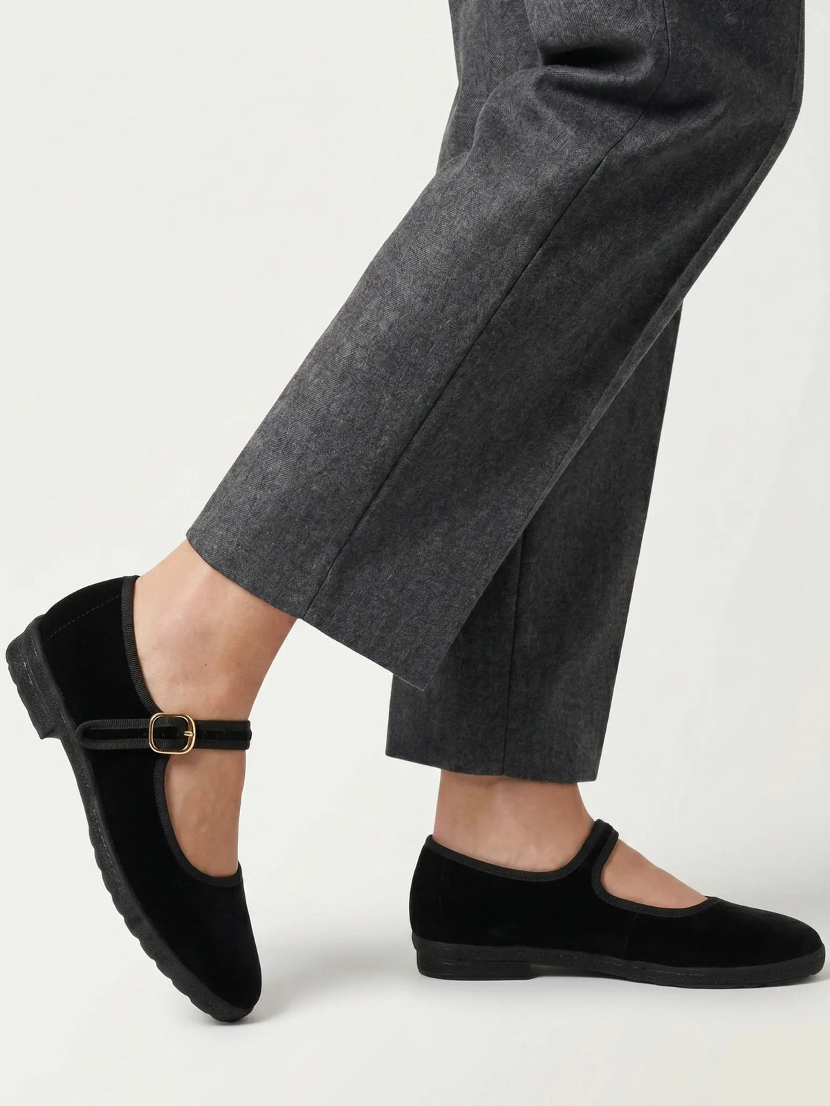 Calisto Ballerines à Boucle, Légères et Confortables pour Femme - Noir